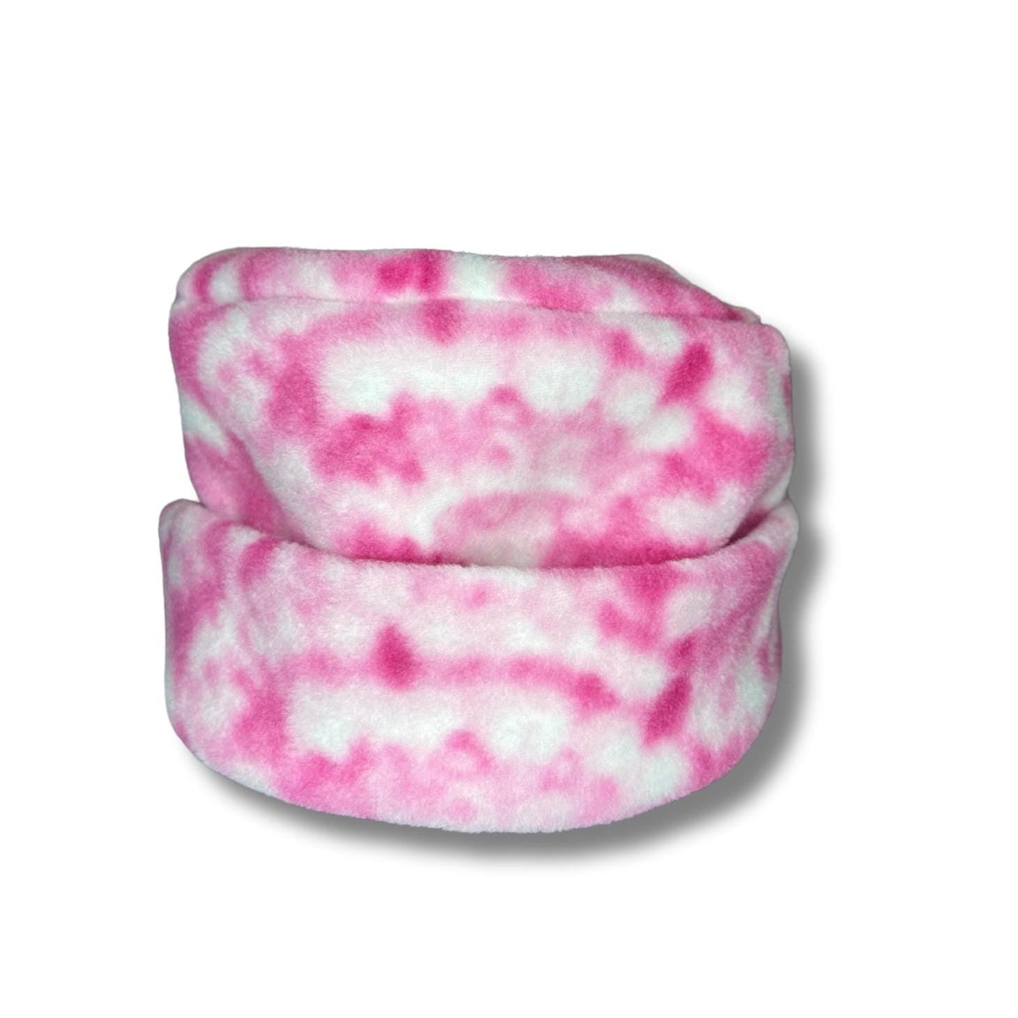 Spiral Tie Dye Pink - Premium Fleece Circular Hat