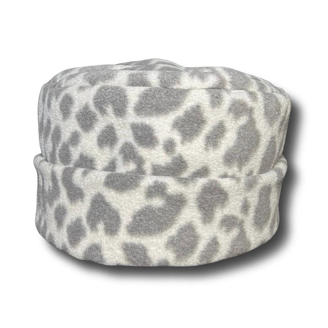 Snow Leopard Print - Premium Fleece Beanie
