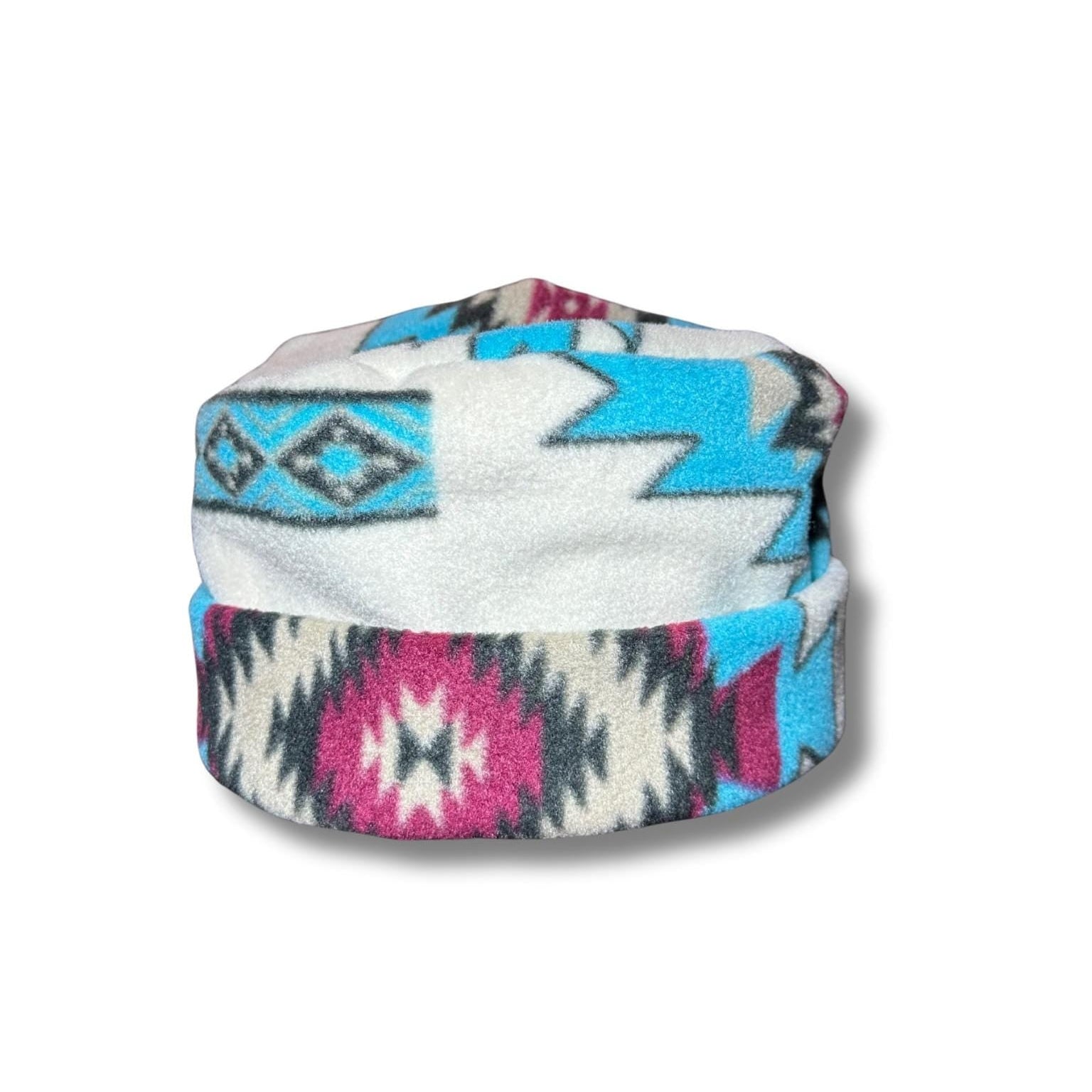 Southwest Fleece Beanie – Handmade Circular Hat