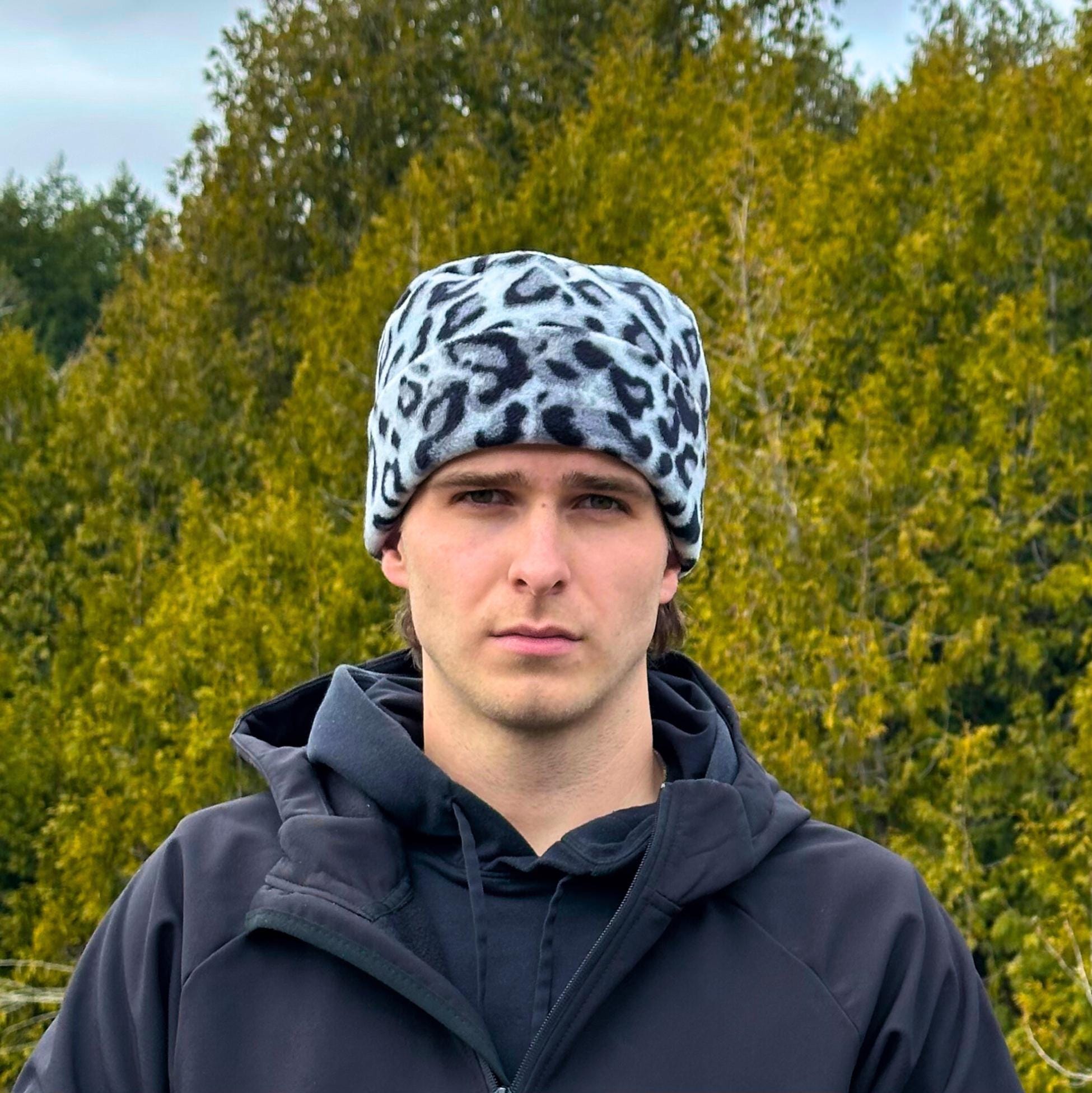 Panthera Grey - Premium Fleece Beanie